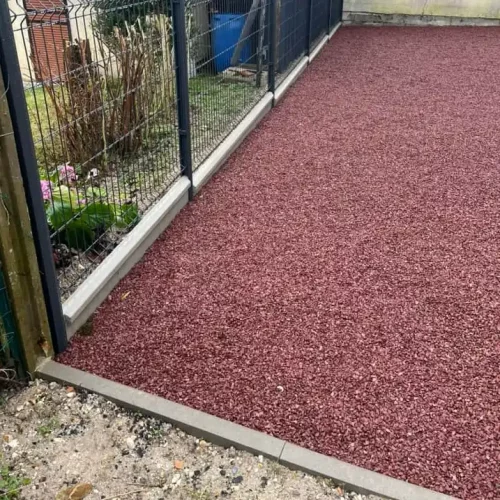 terrasse et gravillonnage bicouches rouges 3