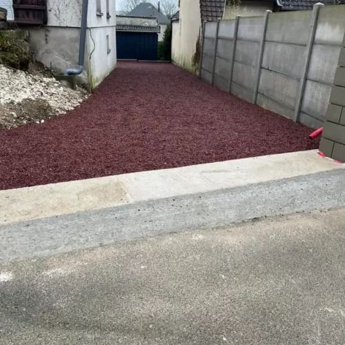 terrasse et gravillonnage bicouches rouges 2