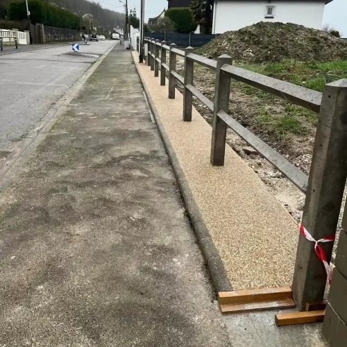 trottoir et clôtures